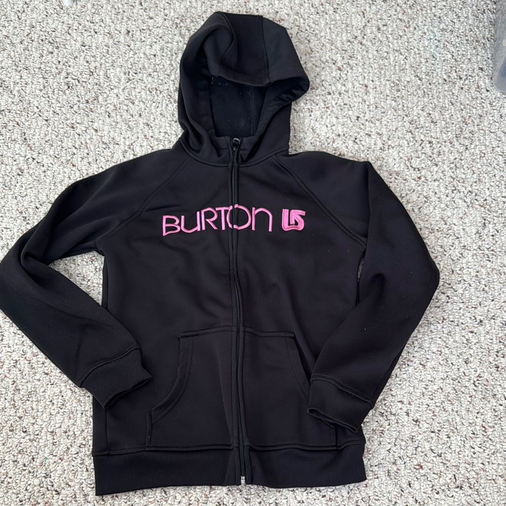Burton Black Hoodie with Pink Accents